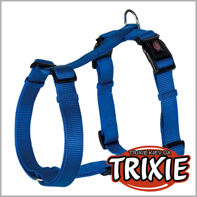 ТРІКСІ Україна - Шлей для собак TRIXIE Premium (Розмір: 20–30 cм/10мм, Колір: синій)
