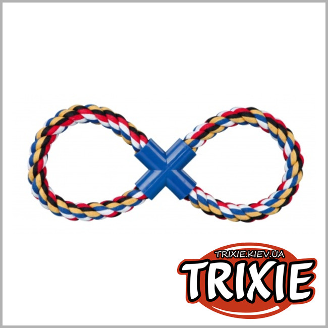 ТРИКСИ Украина - Игровой канат - восьмерка для собак TRIXIE - Denta Fun (35см / 280гр)