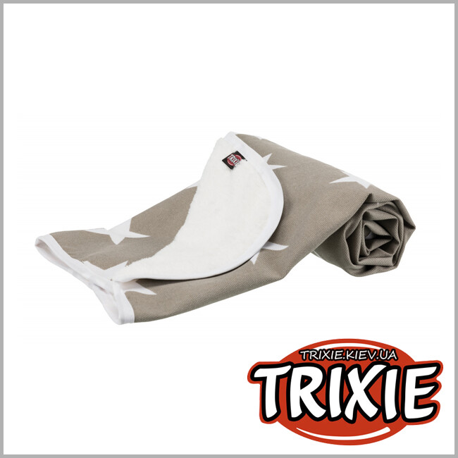 ТРИКСИ Украина - Покрывало Stars-TRIXIE (100х70см, серо-коричнев/белый)