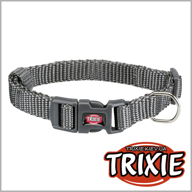 ТРИКСИ Украина - Ошейник Premium-TRIXIE (S–S: 22–35см/10мм, графит)