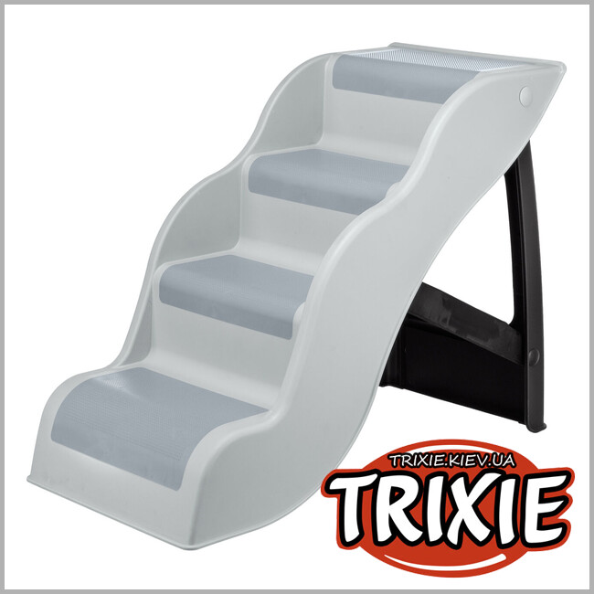 ТРИКСИ Украина - Лестница легкая Trixie 39469 (пластик), 38.5х60х79см, светло-серый