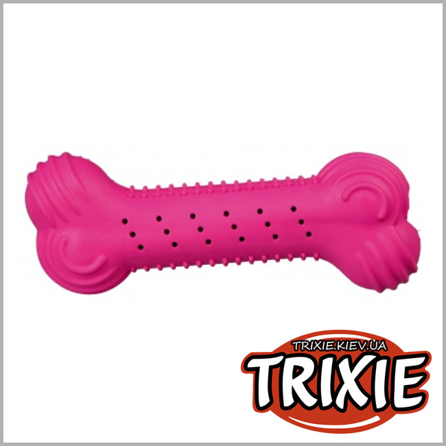 ТРИКСИ Украина - Шуршащая кость для собак TRIXIE (резина 18см)