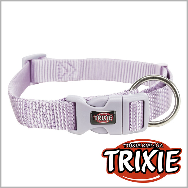 ТРИКСИ Украина - Ошейник Premium-TRIXIE нейлон (M–L: 35–55см/20мм, сиреневый)
