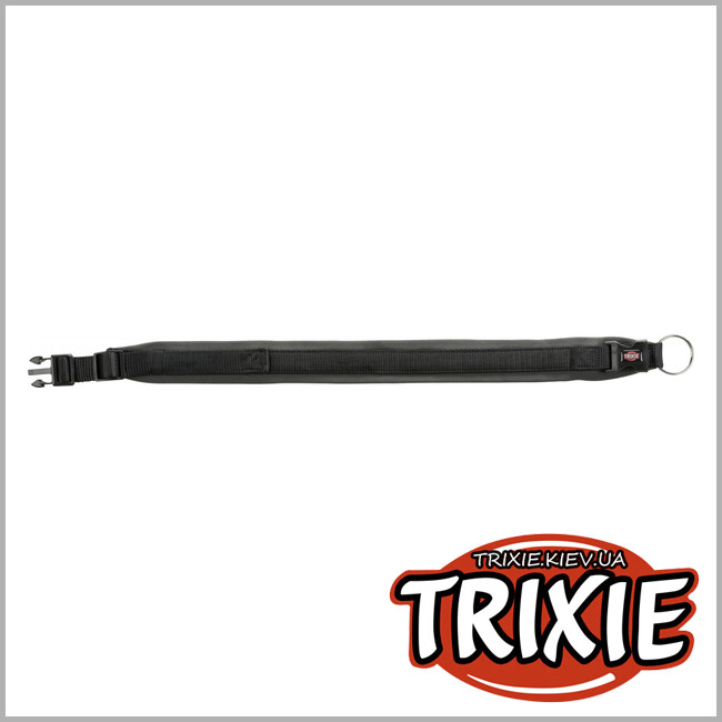 ТРІКСІ Україна - Нашийник Premium з неопреновою підкладкою TRIXIE (L-XL: 56-62см/25мм, чорний/графіт)