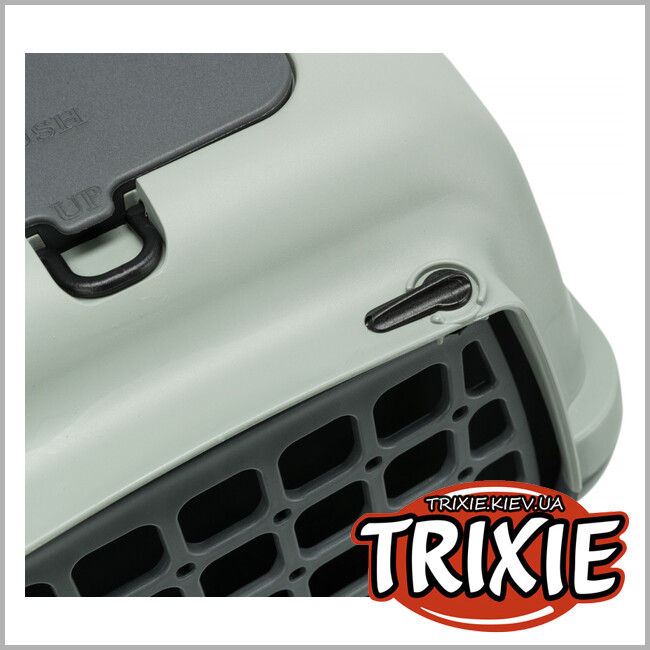 ТРИКСИ Украина - Be Eco переноска Capri 3-TRIXIE (S: 40х38х61см, антрацит/серо-зеленый)