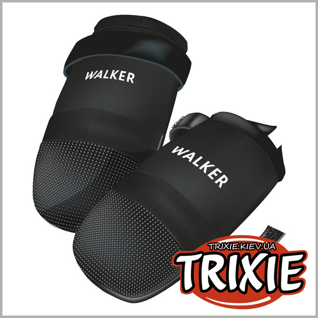 ТРИКСИ Украина - Чулки для собак Trixie 1959 Walker крепкий полиэстер черные XL 2 шт/уп