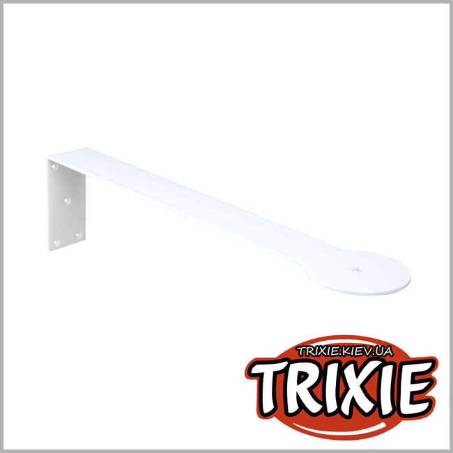 ТРІКСІ Україна - Кріплення настінне Trixie 49910 для встановлення будинків для тварин (метал) 43х10х5/8cм, білий