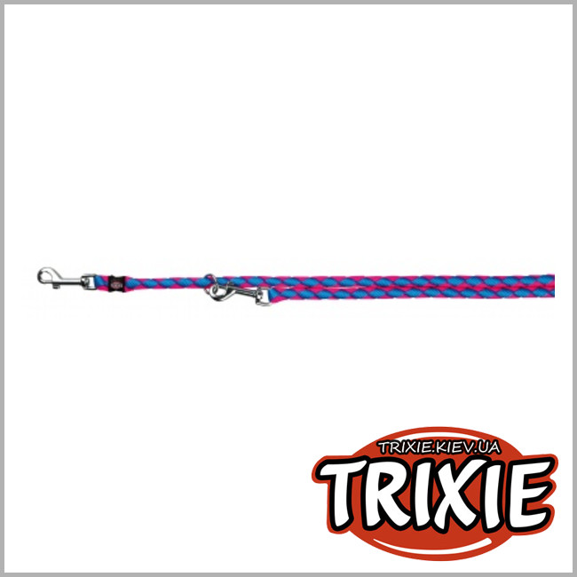 ТРИКСИ Украина - Поводок с амортизатором TRIXIE -  Cavo (Размер:2м/18мм, Цвет:синий/розовый, нейлон)