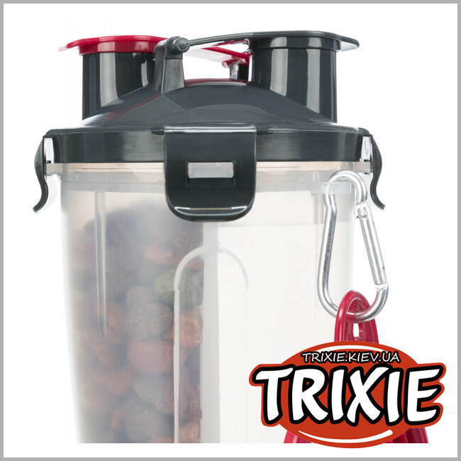 ТРИКСИ Украина - Контейнер д/еды и воды TRIXIE (пластик, 2х0.35л/11х23см)