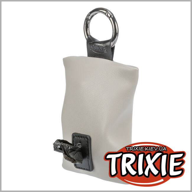 ТРИКСИ Украина - Диспенсер Trixie 22857 CityStyle с пакетами для фекалий 1 упаковка 15 пакетов светло-серый