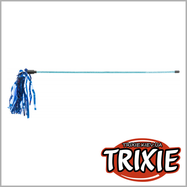 ТРІКСІ Україна - Іграшка палиця з пензликами для кішок Trixie (пластик 48см)