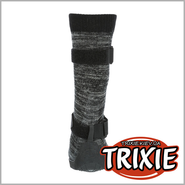 ТРИКСИ Украина -  Защитные носки д/собак Walker Socks-TRIXIE (ХS, черный/серый (2шт/уп)