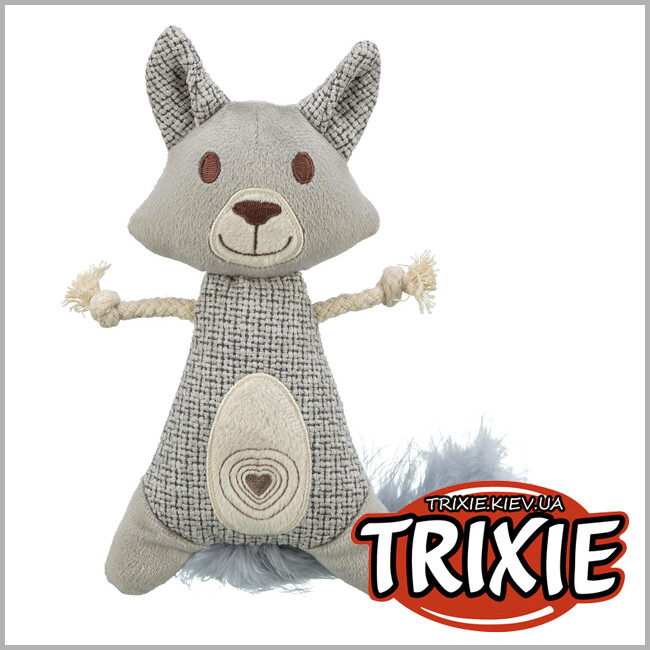 ТРІКСІ Україна - Іграшка для котів Trixie 45682 Єнот XXL плюш тканина і пір'я з котячою м'ятою 30 см
