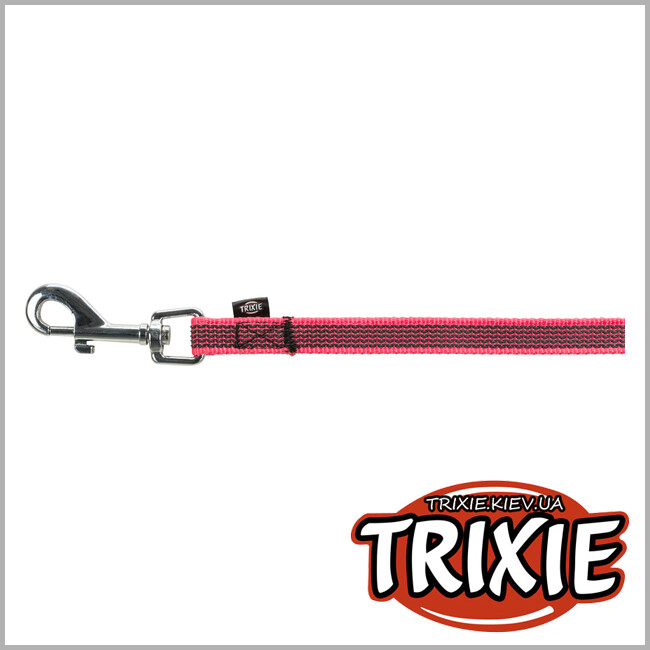 ТРИКСИ Украина - Поводок д/тренировок TRIXIE (Размер S-M: 5м/15мм, розовый)