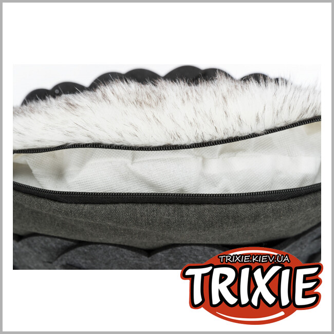 ТРИКСИ Украина - Лежак Elli - TRIXIE  круглый (войлок, 50см, антрацит)