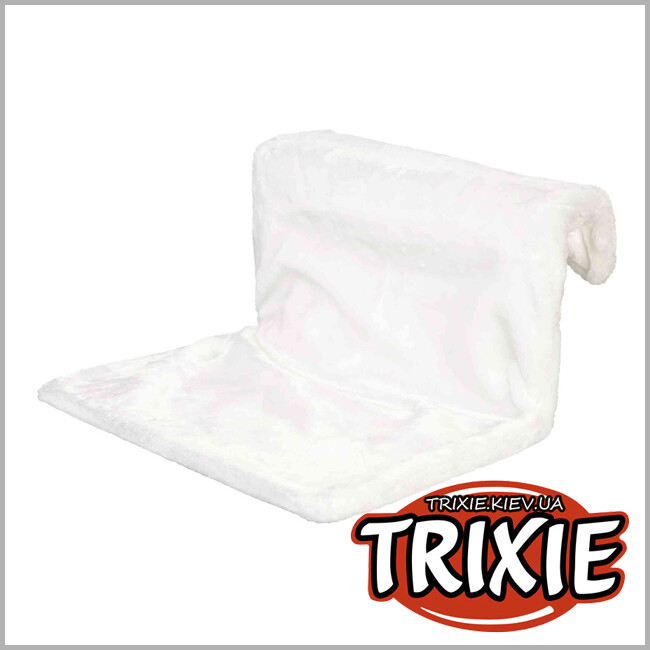 ТРІКСІ Україна - Гамак на радіатор для котів Trixie 4321 (плюш), 45х24х31 см, білий