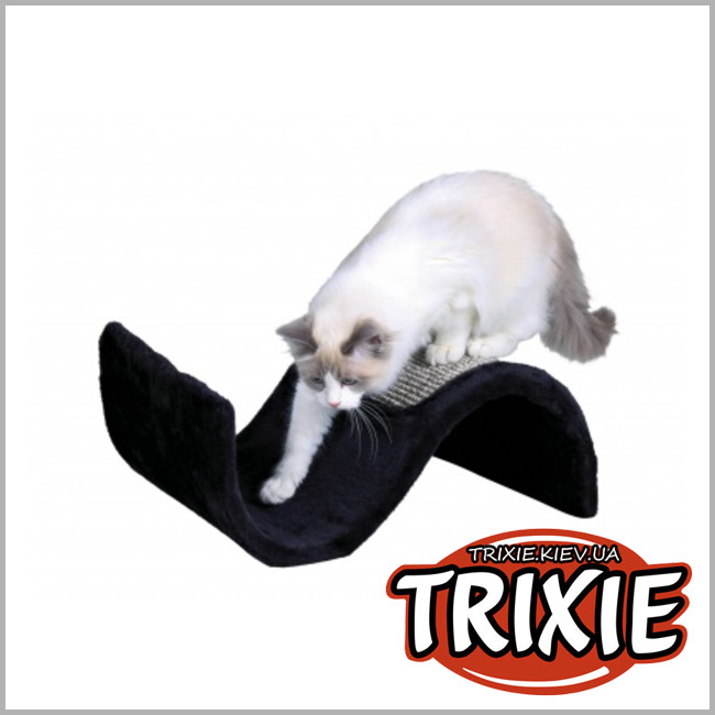 ТРІКСІ Україна - Драпак хвиля TRIXIE Wavy (плюш 29*18*50 см чорна)