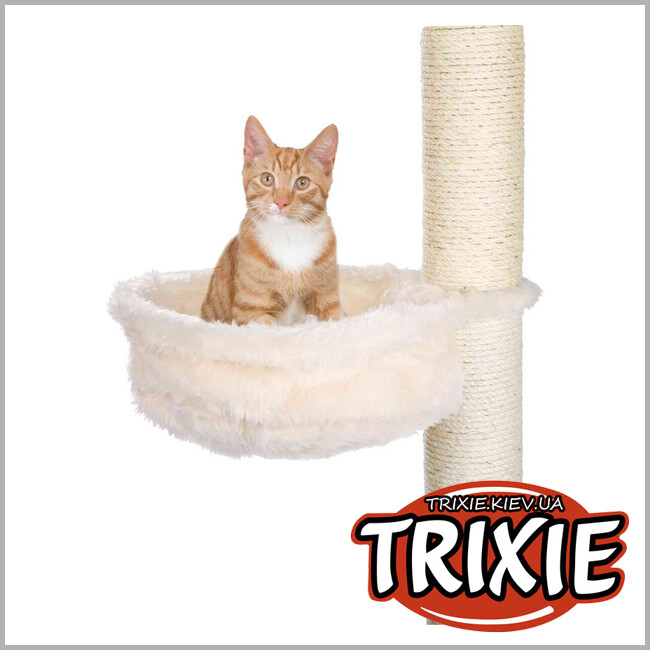 ТРИКСИ Украина - Гамак плюшевый для домика и дряпалки на Trixie 43921 металлическом каркасе, 38см, кремовый