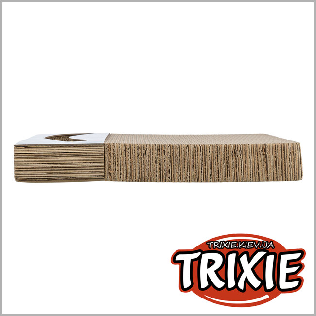 ТРІКСІ Україна - Дряпка для котів Trixie 48006 з двома кульками та котячою м'ятою картонна 38х5х30 см