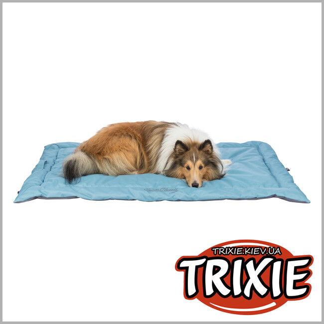 ТРИКСИ Украина - Дорожное одеяло Trixie 28265 "Samoa Classic", 85х70см, ледяно-голубой/серый
