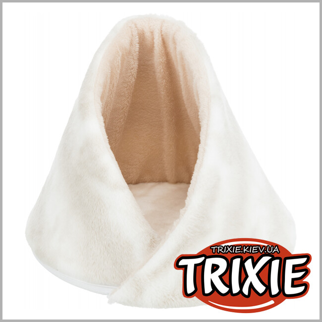 ТРИКСИ Украина - Лежак Nelli-TRIXIE со съемным бортиком (43х35см, белый/серо-коричневый)