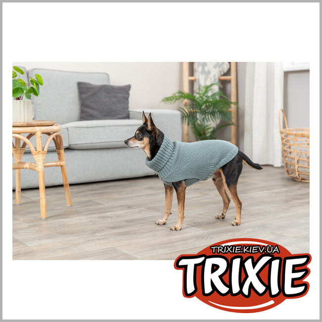 ТРИКСИ Украина - CityStyle пуловер Trixie 680181 "Berlin", XS: 27см, шалфей