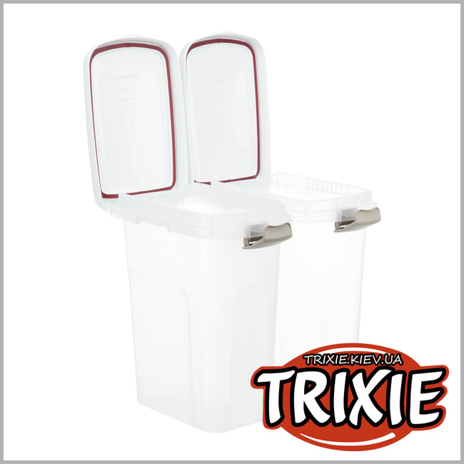 ТРИКСИ Украина - Контейнер для хранения корма TRIXIE (15 л/22 × 41 × 33 cм, белый)