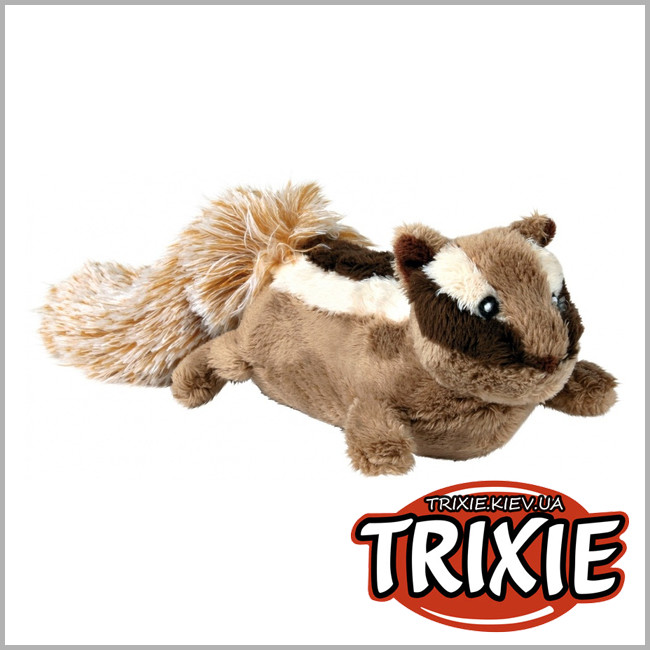 ТРИКСИ Украина - Бурундук игрушка со звуком для собак TRIXIE (плюш 28см)
