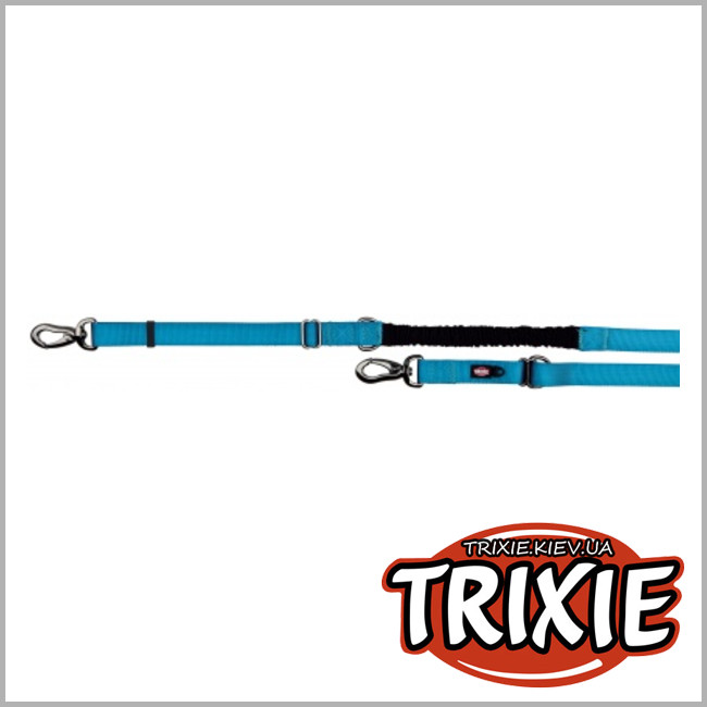 ТРИКСИ Украина - Поводок с амортизатором TRIXIE -  Experience(Размер:2.20–2.40м/20мм, Цвет:синий, нейлон)