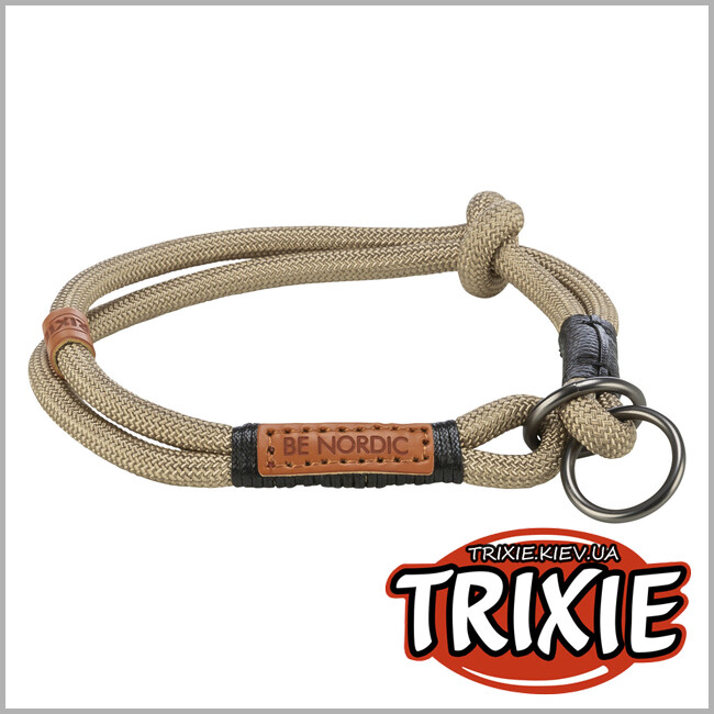 ТРИКСИ Украина - Ошейник-удавка Trixie 17264 "BE NORDIC", S-M: 40см/8мм, песок/черный