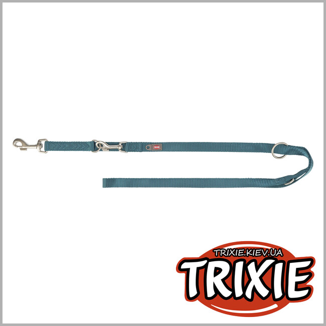 ТРИКСИ Украина - Поводок для собак Trixie 201332 Premium регулируемый XS 2 м 10 мм сине-зеленый