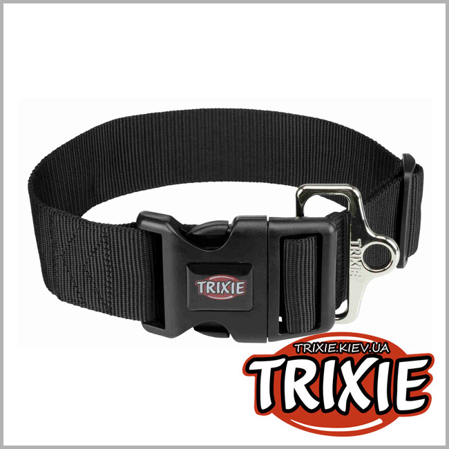 ТРІКСІ Україна - Нашийник для собак Trixie 1999301 "Premium", M-L: 40-60см/50мм, чорний