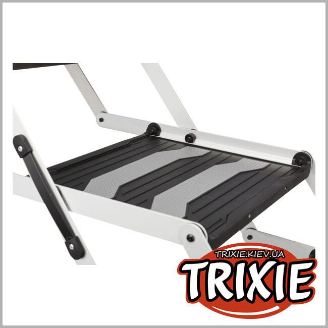 ТРИКСИ Украина - 3-ступенчатые складные ступеньки для животных Trixie 39376 (алюминий/пластик/ТПГ)