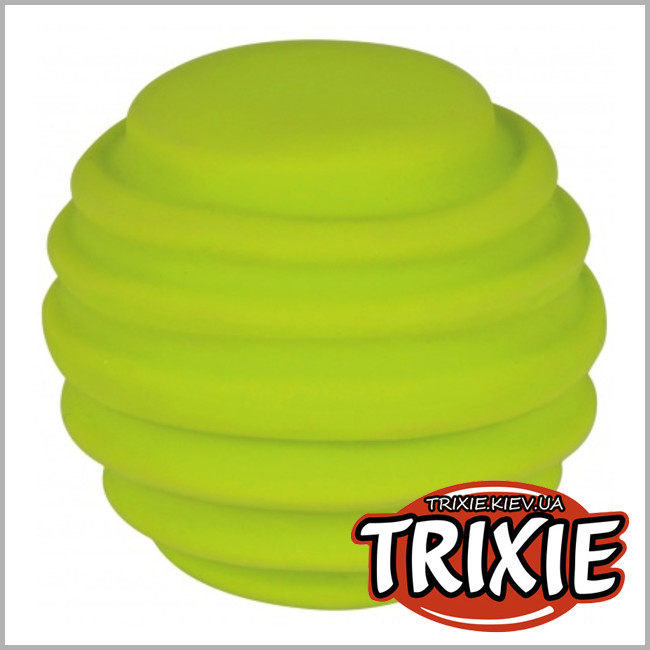 ТРИКСИ Украина - Гибкий мяч с пищалкой для собак TRIXIE (латекс 6см)
