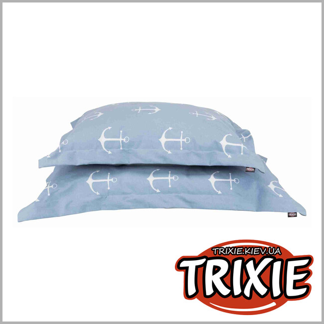 ТРИКСИ Украина - Подушка TRIXIE - Anchor (90 × 65 см, светло-синий/серый)