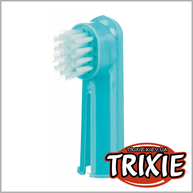 ТРИКСИ Украина - Зубная и массажная насадка на палец Trixie Tooth Brush Set (на палец 6 см * 2шт)