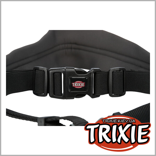 ТРИКСИ Украина - Поясной ремень:Trixie 12766 70-120см/12мм с поводком: 1.10м-1.50м/20мм,черный/графит