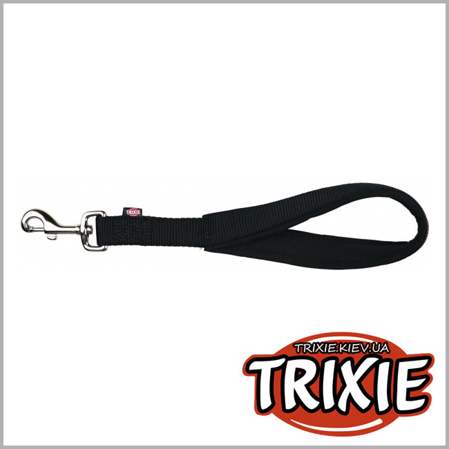 ТРИКСИ Украина - Короткий поводок для собак TRIXIE - Premium (Размер:30см/25мм,чёрный, нейлон )