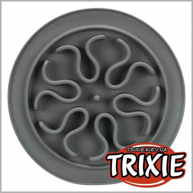 ТРИКСИ Украина - Миска для медленного кормления Trixie Slow Feed (силикон 24см)