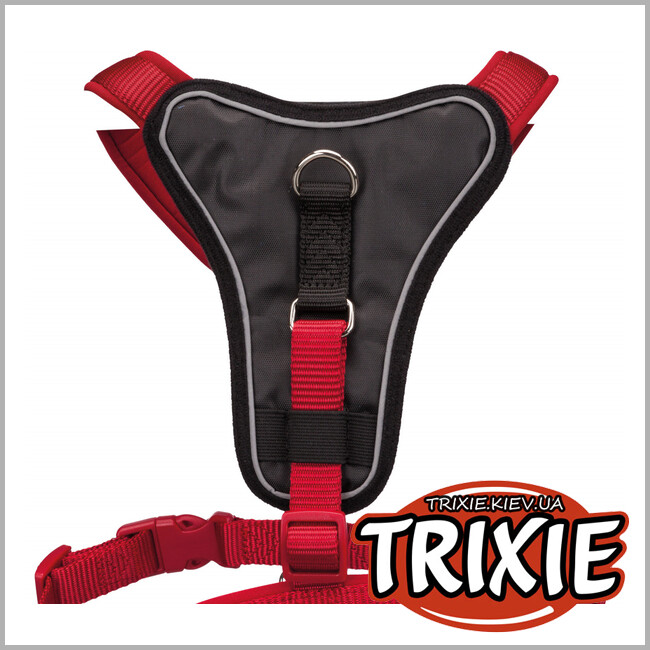 ТРИКСИ Украина - Y-шлея Premium TRIXIE (XXS-XS: 30–37см/10мм,красный)