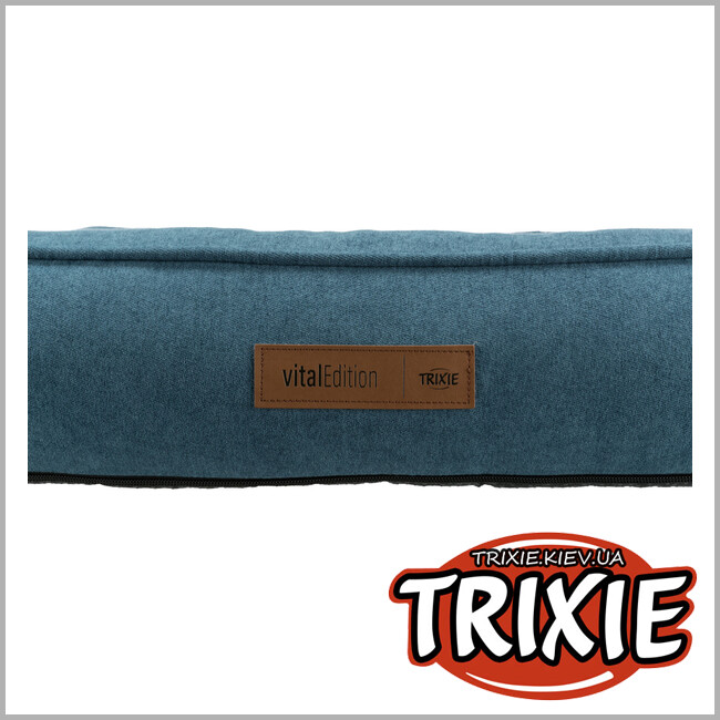 ТРИКСИ Украина - Лежак Tonio vital-TRIXIE (60х50см, петроль/бело-серый)