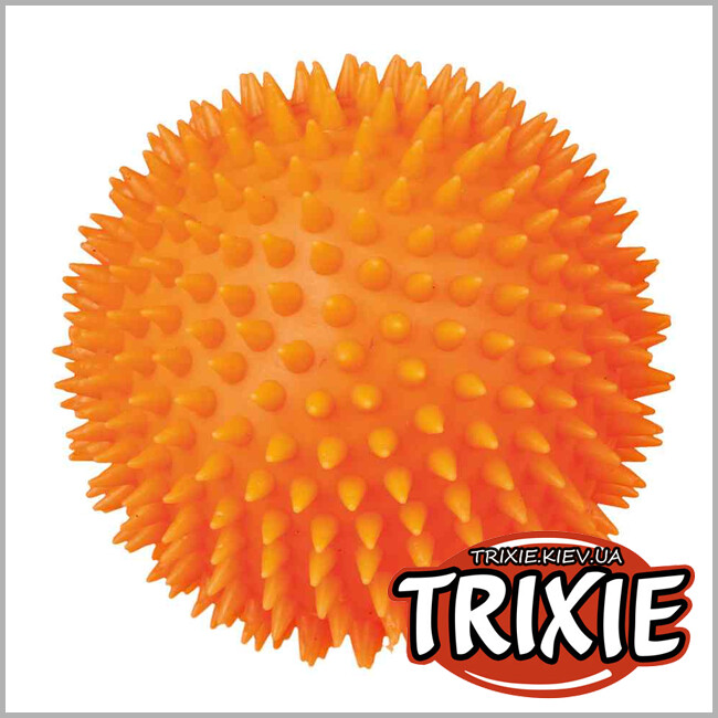 ТРИКСИ Украина - Виниловый мяч-ёж для собак TRIXIE (Размер: 10см)