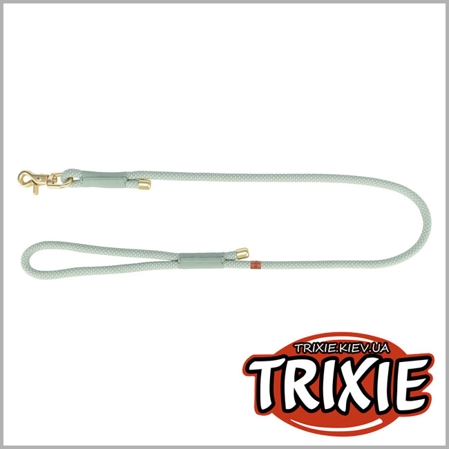 ТРИКСИ Украина - Поводок "Soft Rope" Trixie 1984016, S-XL: 1.00м/10мм, шалфей/мятный