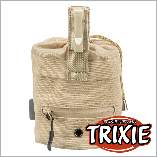 ТРІКСІ Україна - Сумка для ласощів Trixie 32293 BE NORDIC для собак Trixie діаметр 10х14 см пісочна
