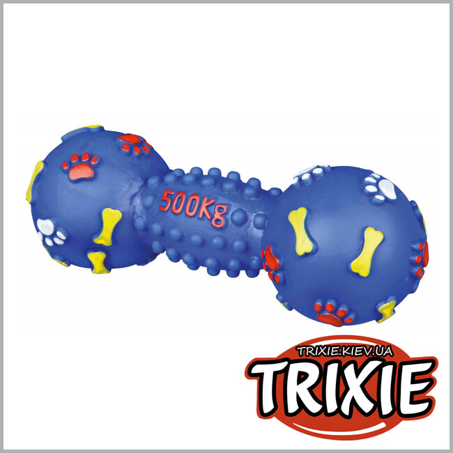 ТРИКСИ Украина - Гантель с пищалкой для собак TRIXIE (Размер: 19см)