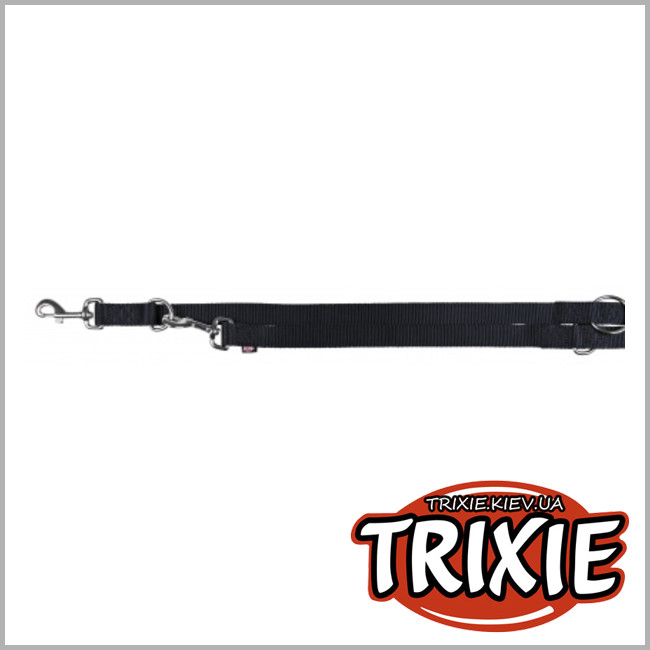 ТРИКСИ Украина - Поводок для собак TRIXIE - Premium (Размер:2м/25мм, Цвет:черный, нейлон)