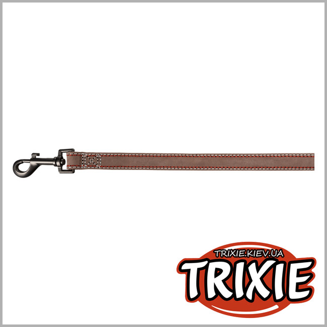 ТРИКСИ Украина - Поводок Native-TRIXIE ( Размер S–M: 1.00м/15мм, капучино, кожа)