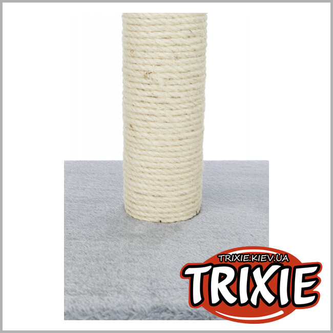 ТРІКСІ Україна - Кігтеточка дряпка на підставціTrixie Parla Scratching Post (сіра 62см)