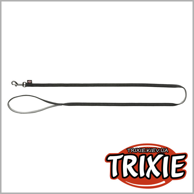 ТРИКСИ Украина - Поводок Softline Elegance- TRIXIE (XS: 1.20м/10мм, черный/графит)