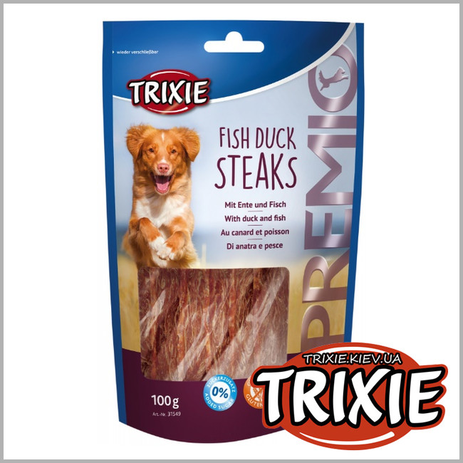 ТРИКСИ Украина - Лакомство для собак TRIXIE Fish Duck Steaks